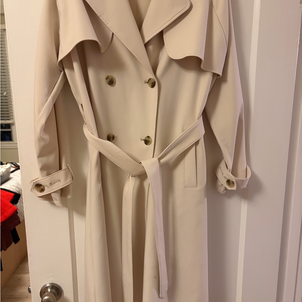 Classic Cream Trench Coat